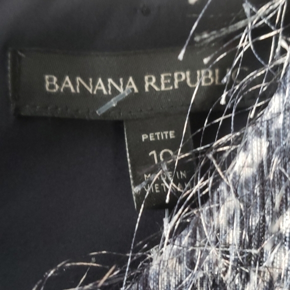 NEW! BANANA REPUBLIC Short Sleeve Eyelash Dress 10 Petite. - Picture 7 of 8